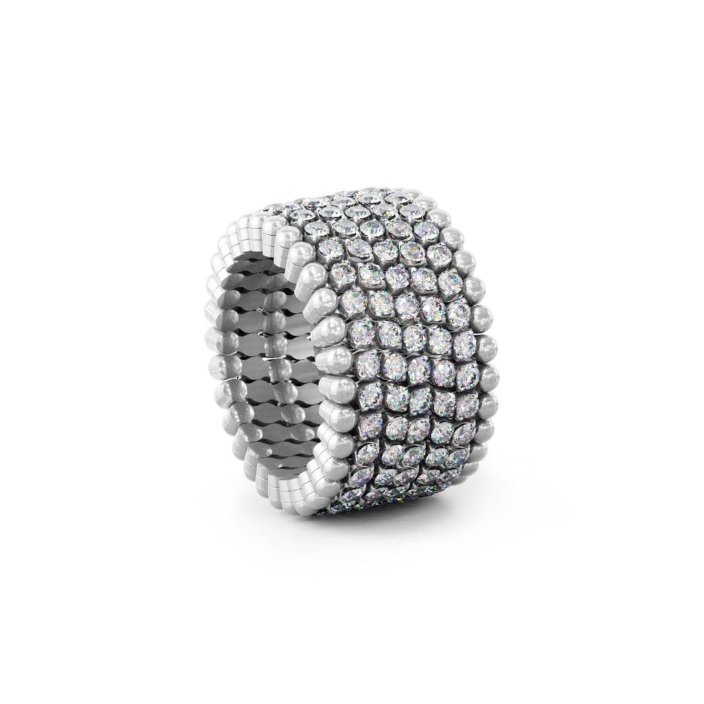 Serafino Consoli Serafino Multi-Size Ring und Armreif - S.RB 7M2 WG WD (WD) aus Weißgold mit Diamant