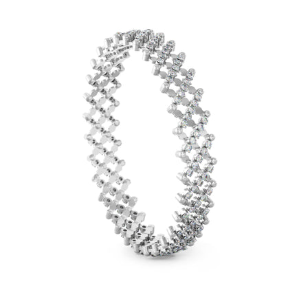 Serafino Multi-Size Ring und Armreif, Weißgold • Diamant von Serafino Consoli (S.RB 7M2 WG WD)