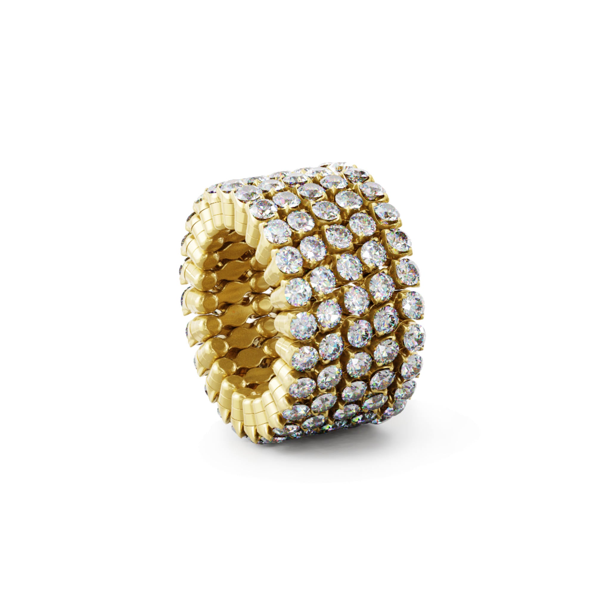 Serafino Consoli Serafino Ring Bracelet - S.RB 5F4 YG WD (WD) aus Gelbgold mit Diamant