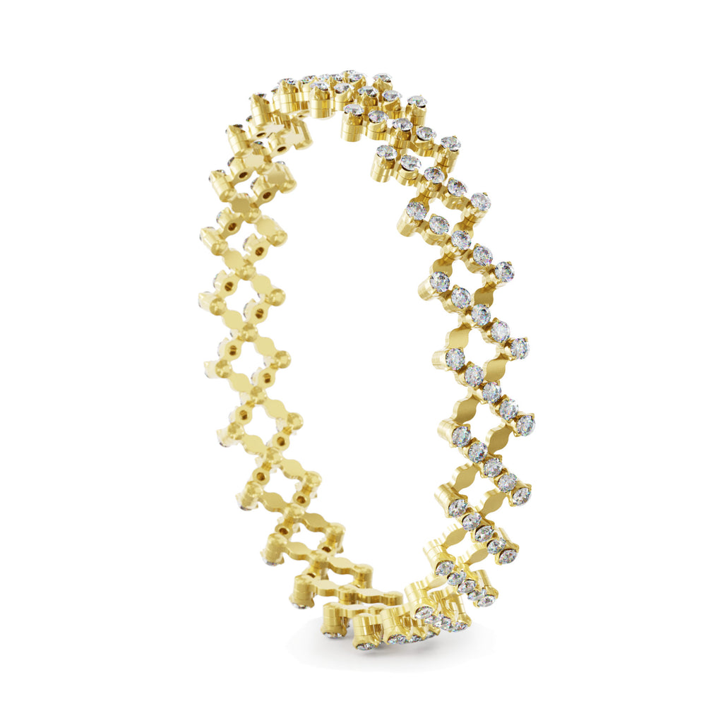 Serafino Consoli Serafino Ring Bracelet - S.RB 5F4 YG WD (WD) aus Gelbgold mit Diamant