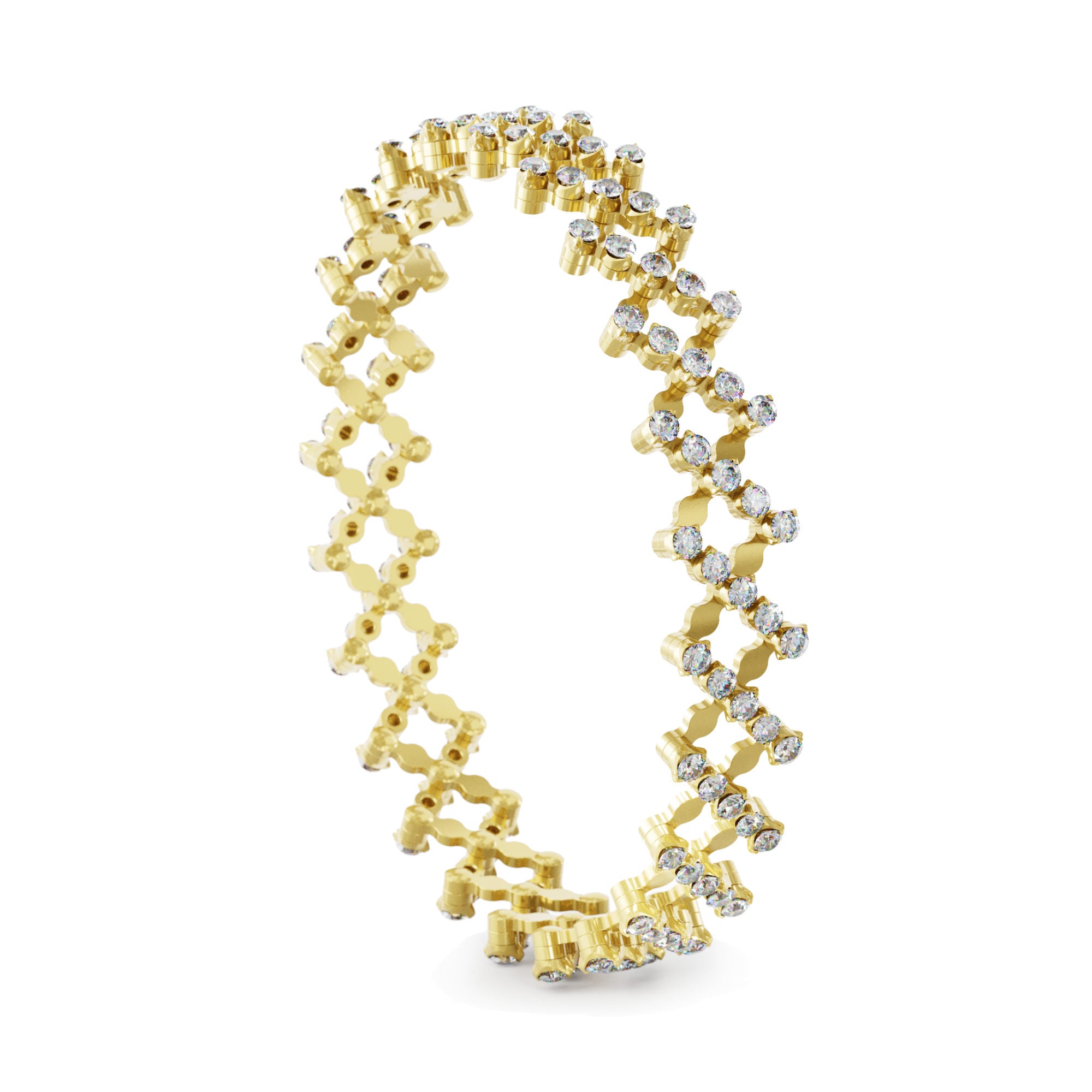 Serafino Consoli Serafino Ring Bracelet - S.RB 5F4 YG WD (WD) aus Gelbgold mit Diamant