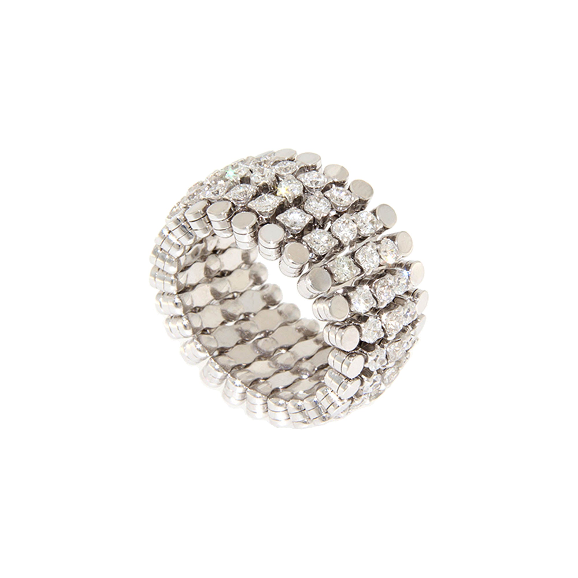 Serafino Ring, Weißgold • Diamant von Serafino Consoli (S.RB 5M4 WG WD)