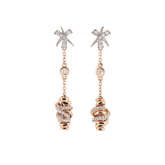 Serenata Ohrhänger, Bicolor-Gold • Diamant von Al Coro (E2342WR)