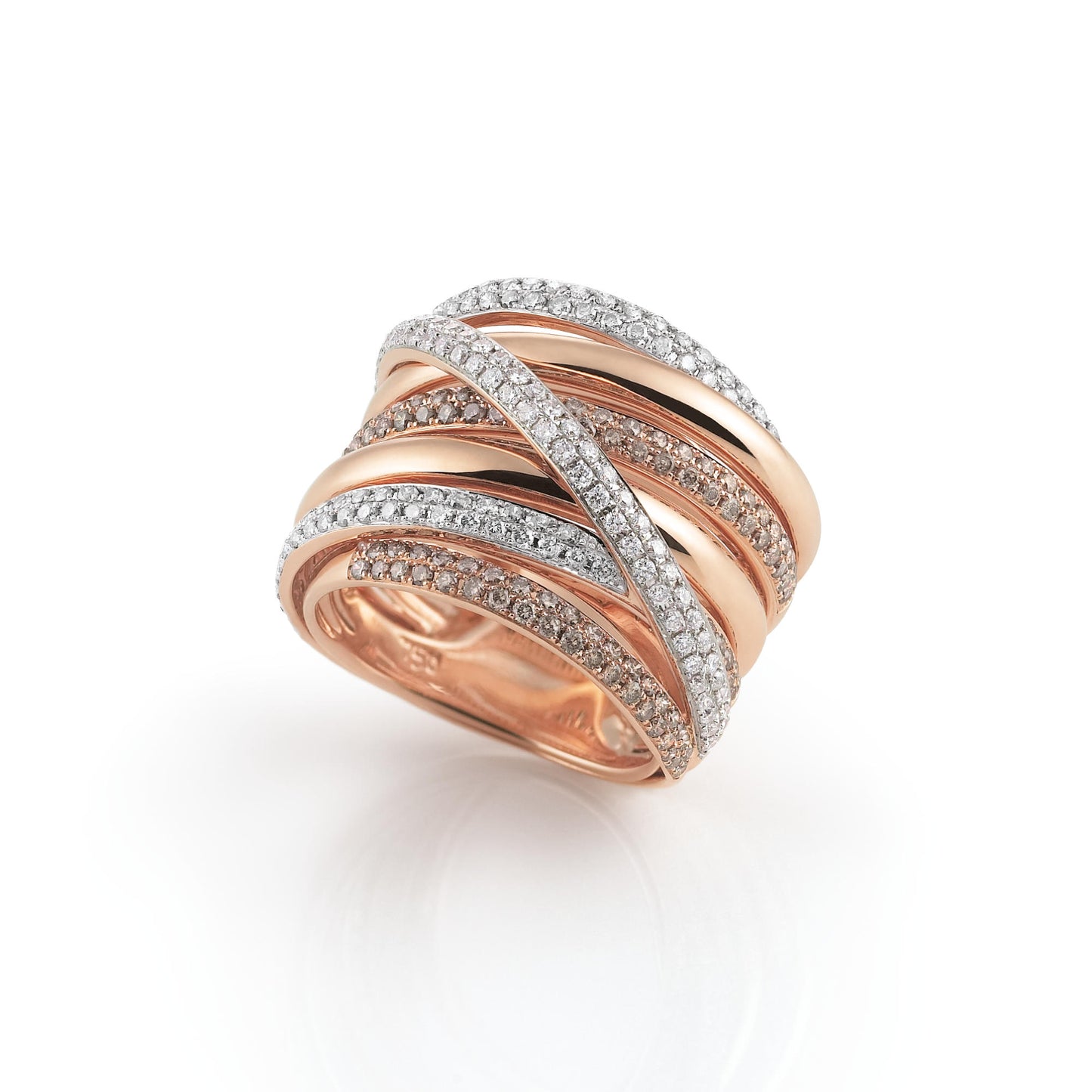 Serenata Ring, Bicolor-Gold • Diamant von Al Coro (NR9863R)