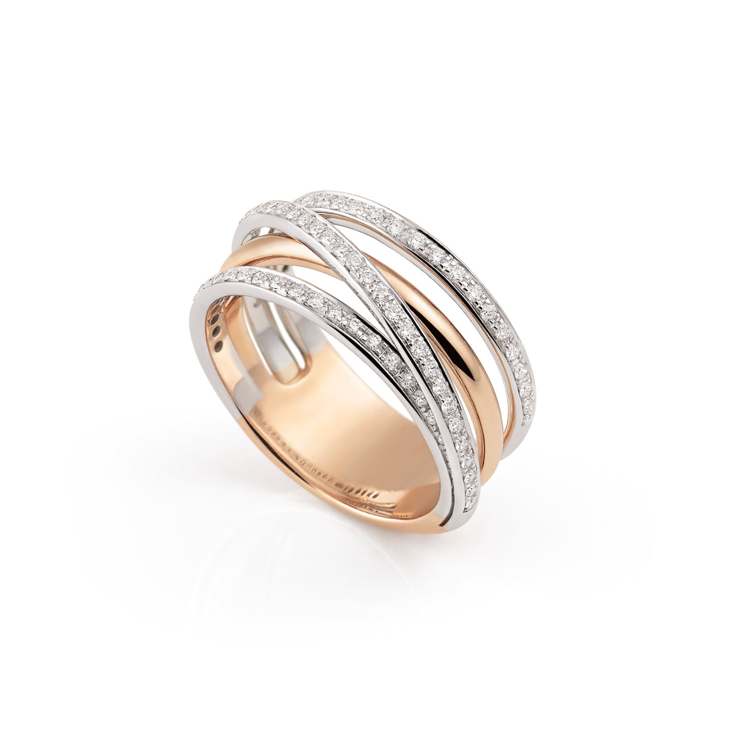 Serenata Ring, Bicolor-Gold • Diamant von Al Coro (R7653WR)