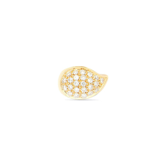 SIGNATURE Drop clasp mit Diamant Pavé, Gelbgold von Tamara Comolli online kaufen (Ref. A-Dr-p-yg)