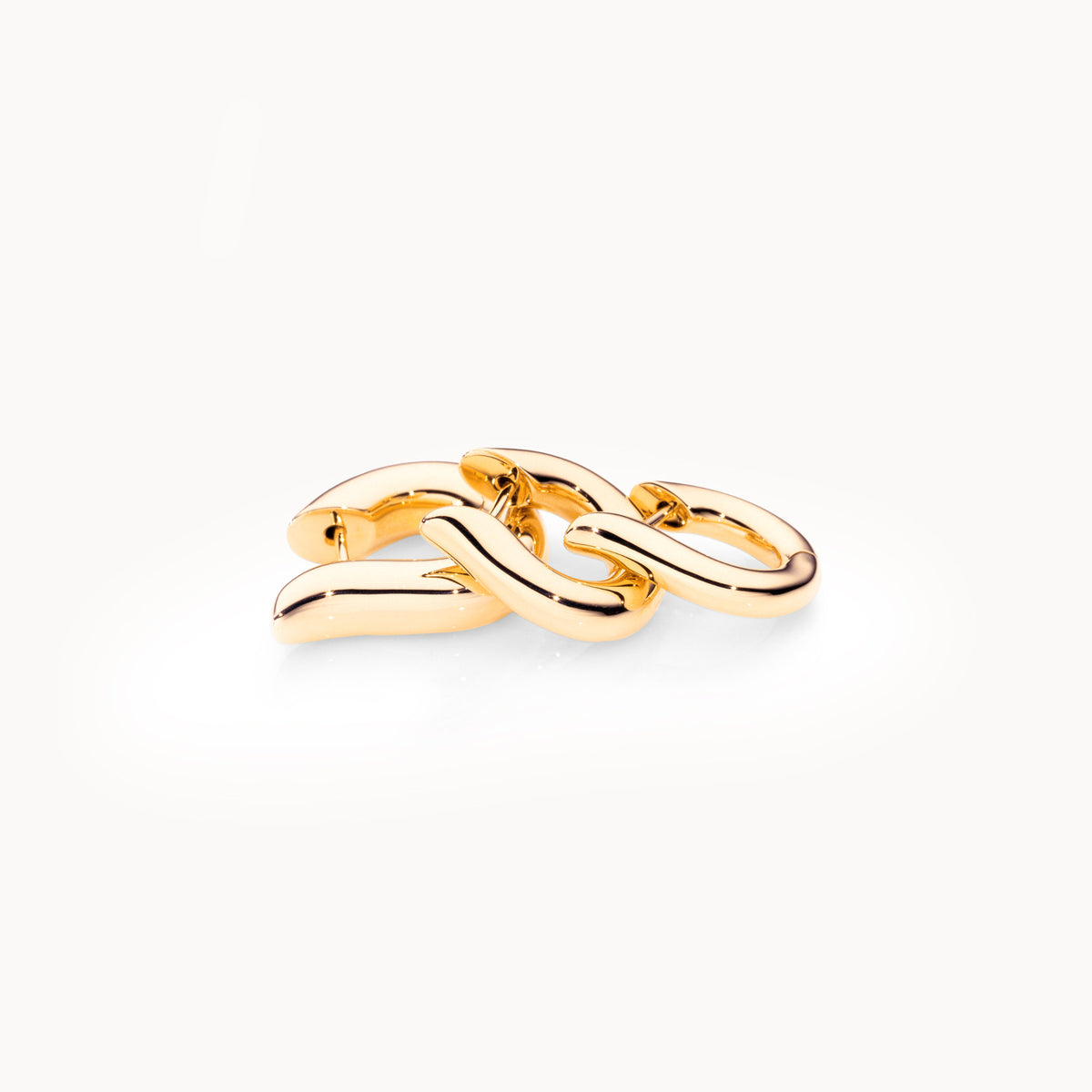 SIGNATURE Ohrringe Hoop medium, Gelbgold von Tamara Comolli (E-Ho-m-yg)
