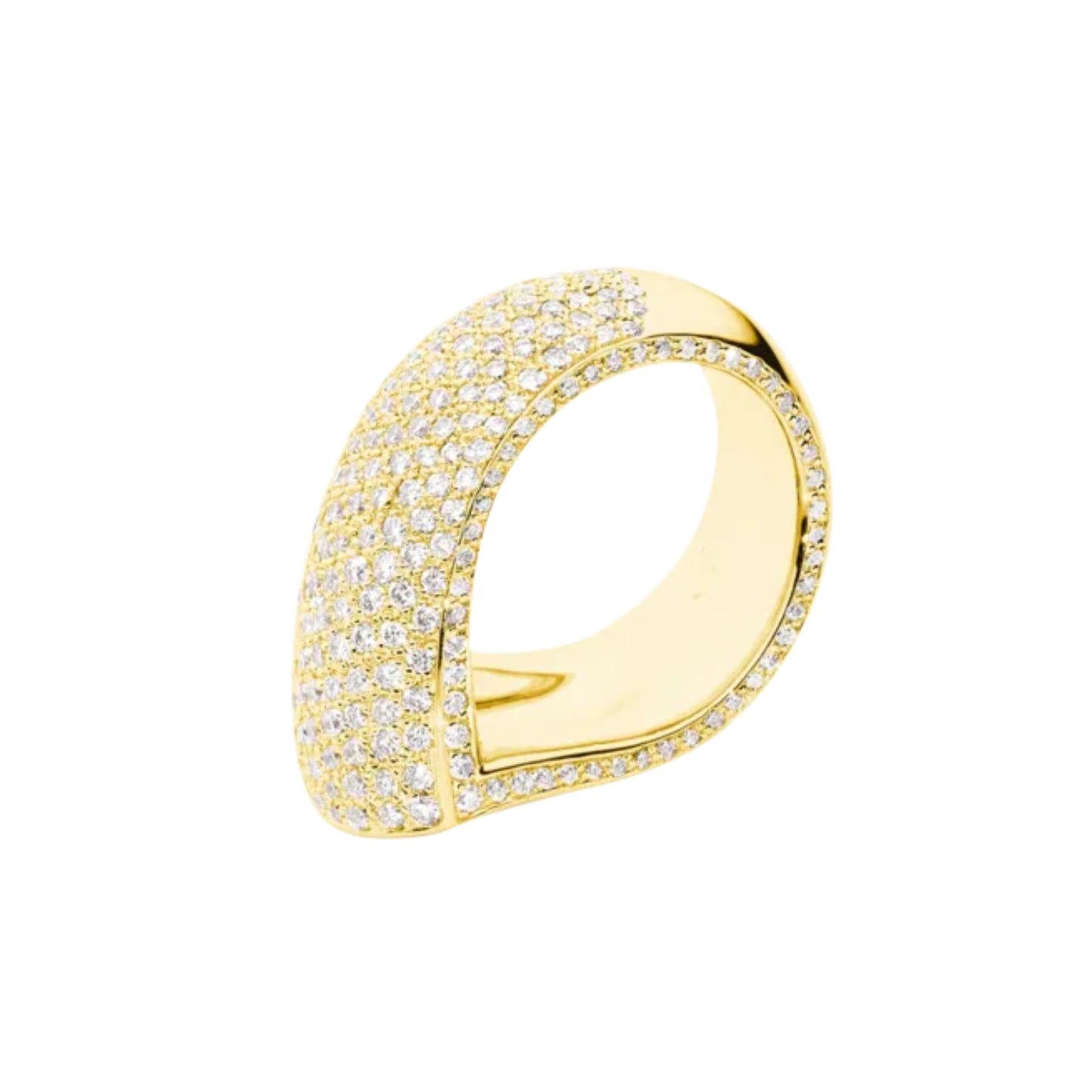 SIGNATURE Ring, Gelbgold • Diamant von Tamara Comolli (R-Dr-p-yg)