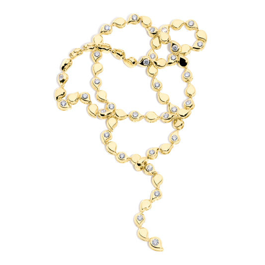 SNOWFLAKES Rivière Classic Collier , Gelbgold • Diamant von Tamara Comolli (C-SF-Riv-Cl-alt-yg)