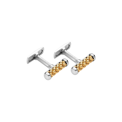 Solo Manschettenknöpfe, Bicolor-Gold von FOPE (00106GX_XX_G_XBX_000)