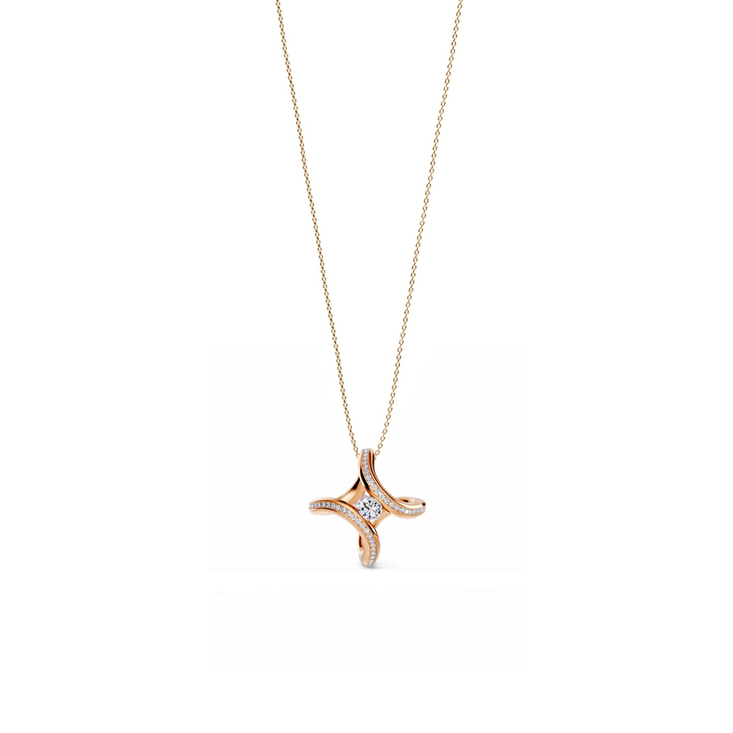 Spannring® Ära Highlights Anhänger von Niessing (N393915-1.8mm-0.1ct-cr)
