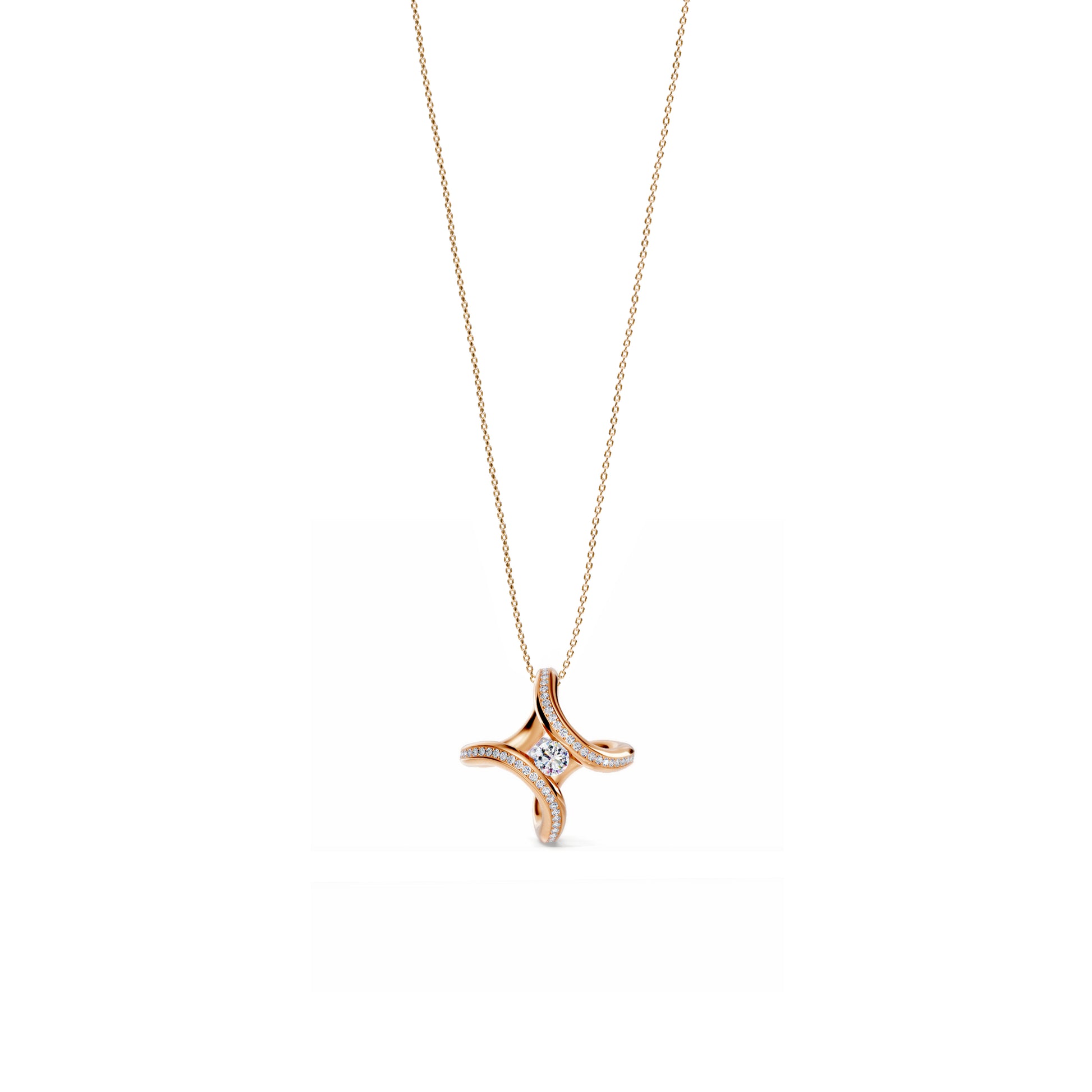 Spannring® Ära Highlights Anhänger von Niessing (N393915-1.8mm-0.1ct-cr)