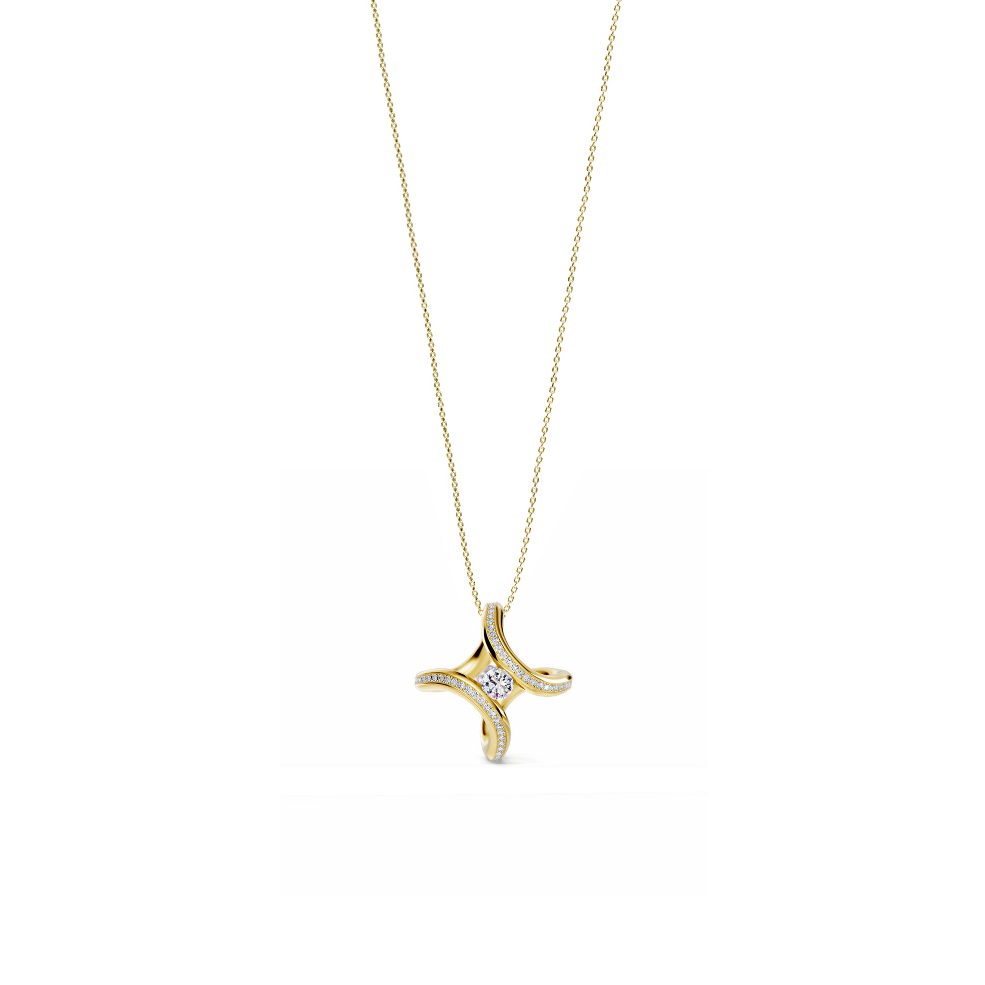 Spannring® Ära Highlights Anhänger von Niessing (N393915-1.8mm-0.1ct-cy)