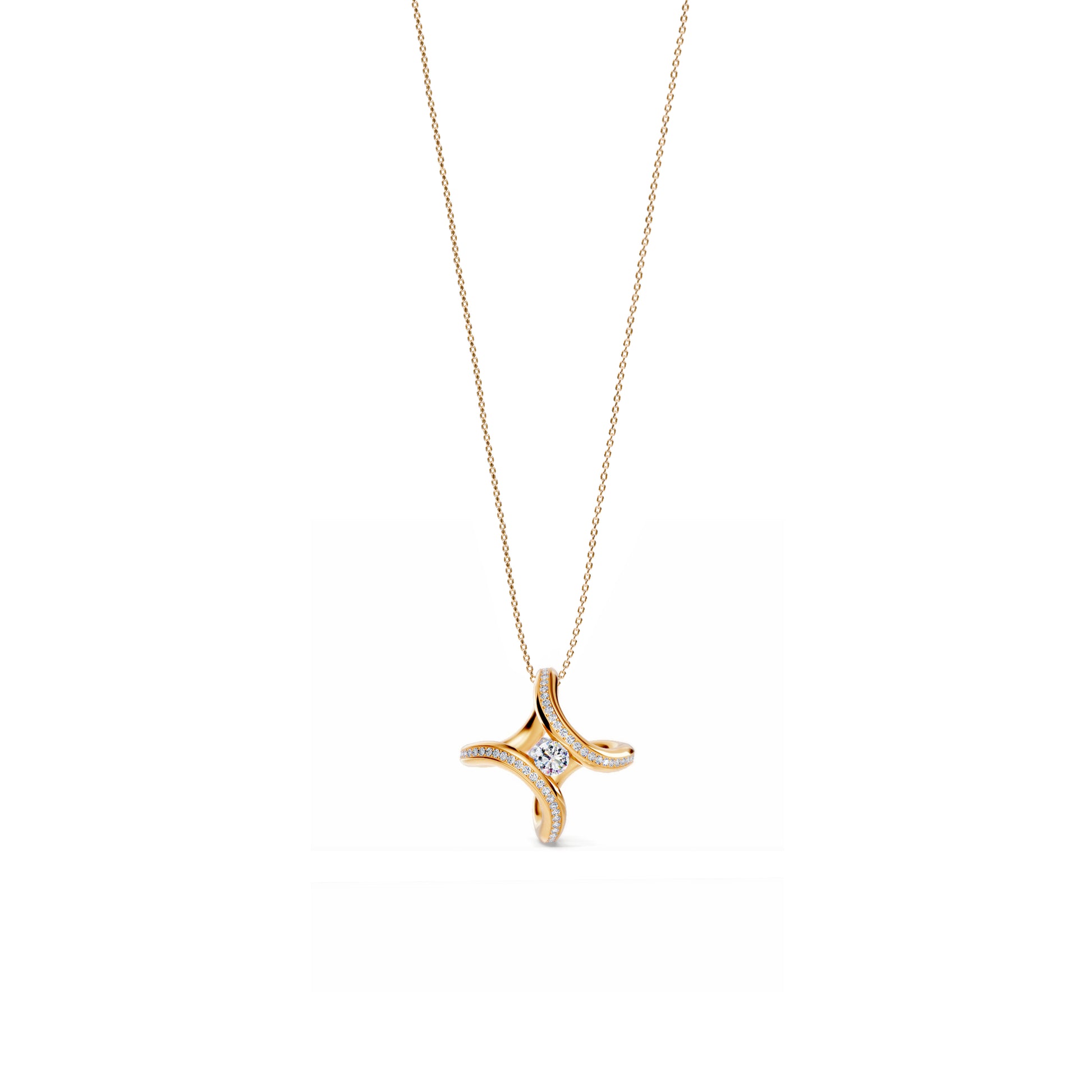 Spannring® Ära Highlights Anhänger von Niessing (N393915-1.8mm-0.1ct-fr)