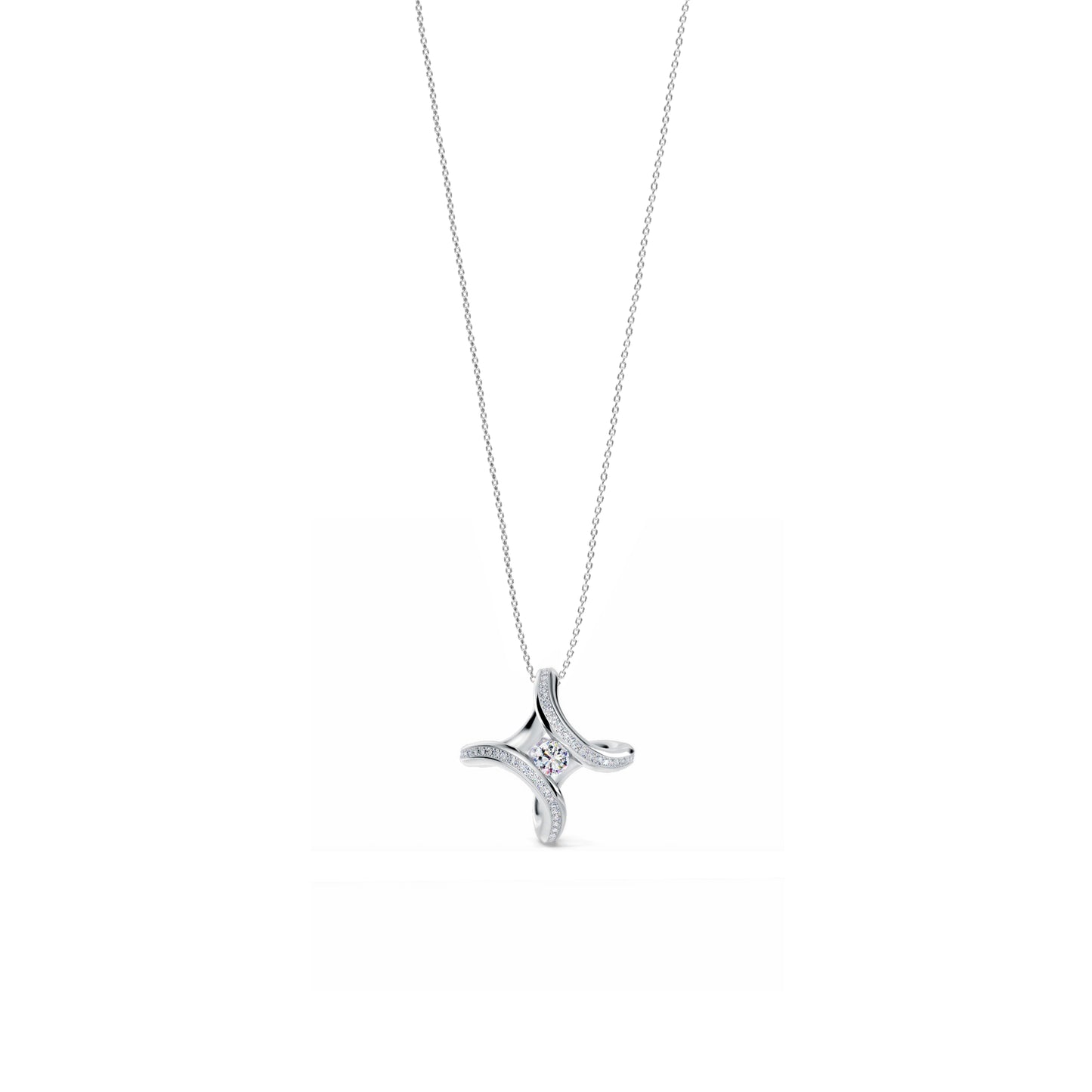 Spannring® Ära Highlights Anhänger von Niessing (N393915-1.8mm-0.1ct-pt)