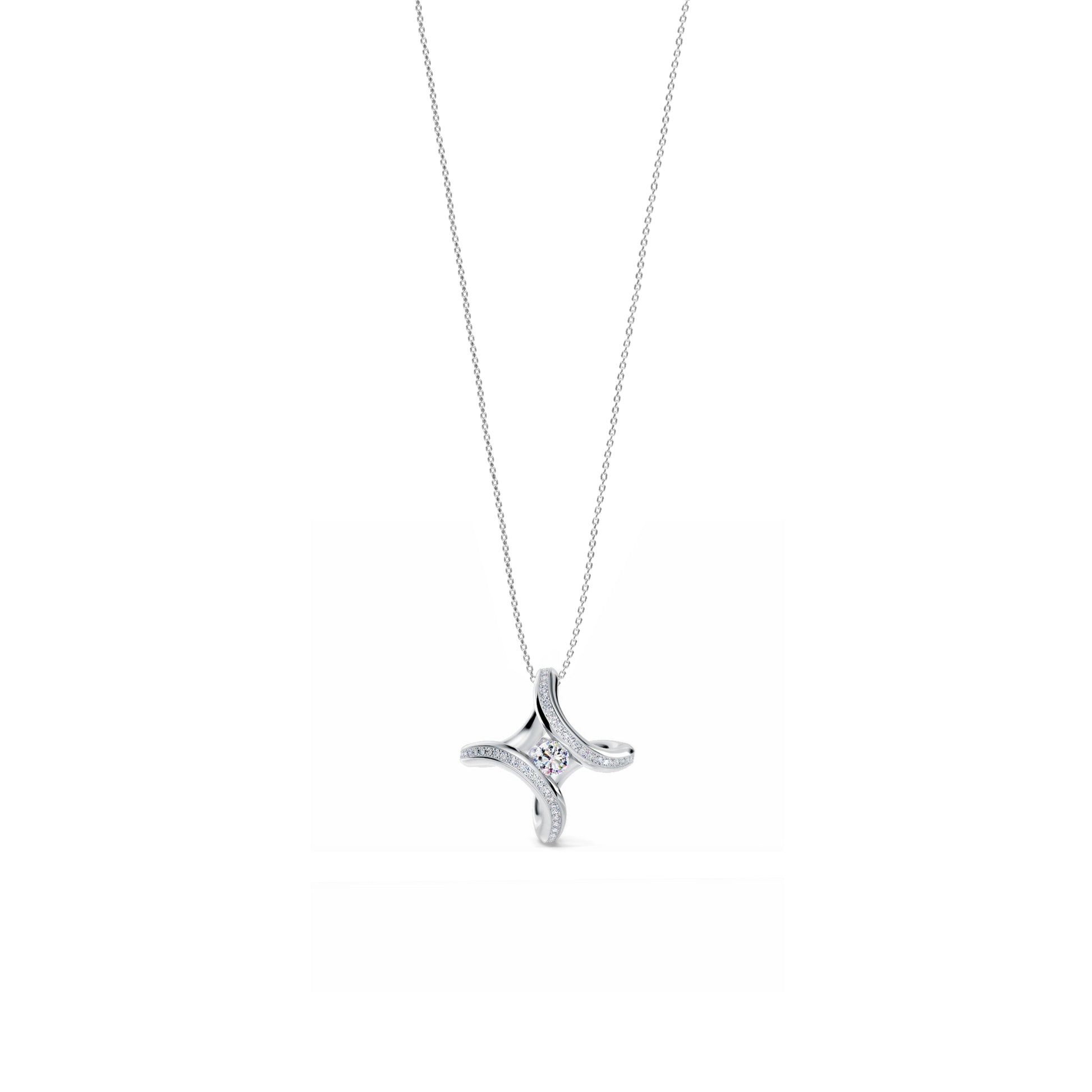 Spannring® Ära Highlights Anhänger von Niessing (N393915-1.8mm-0.1ct-pt)