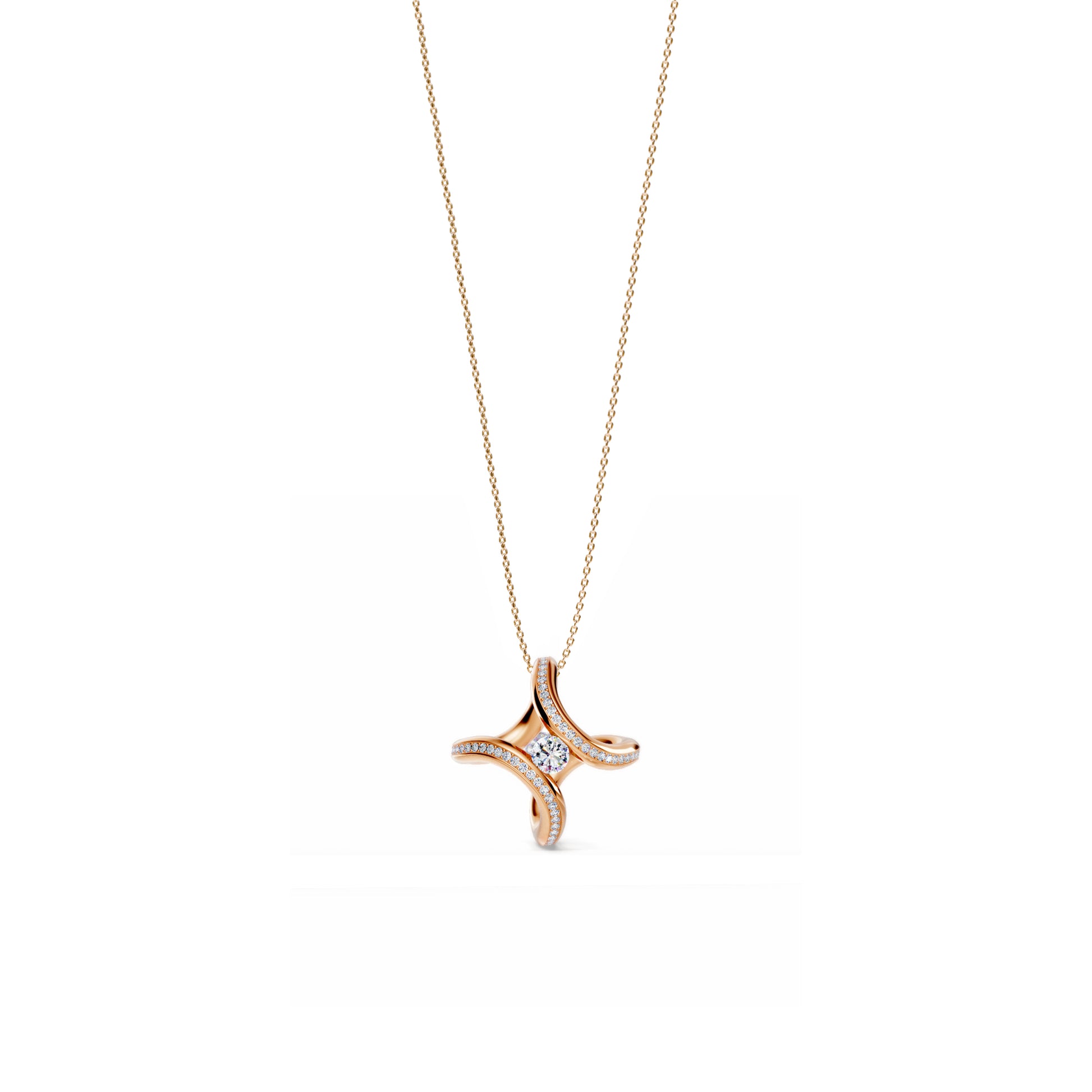 Spannring® Ära Highlights Anhänger von Niessing (N393915-2.2mm-0.15ct-cr)