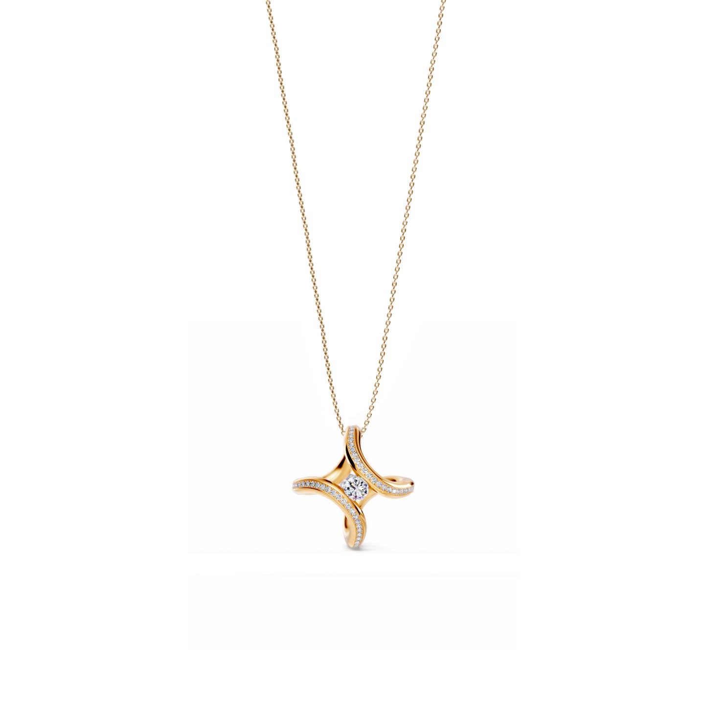 Spannring® Ära Highlights Anhänger von Niessing (N393915-2.2mm-0.15ct-fr)