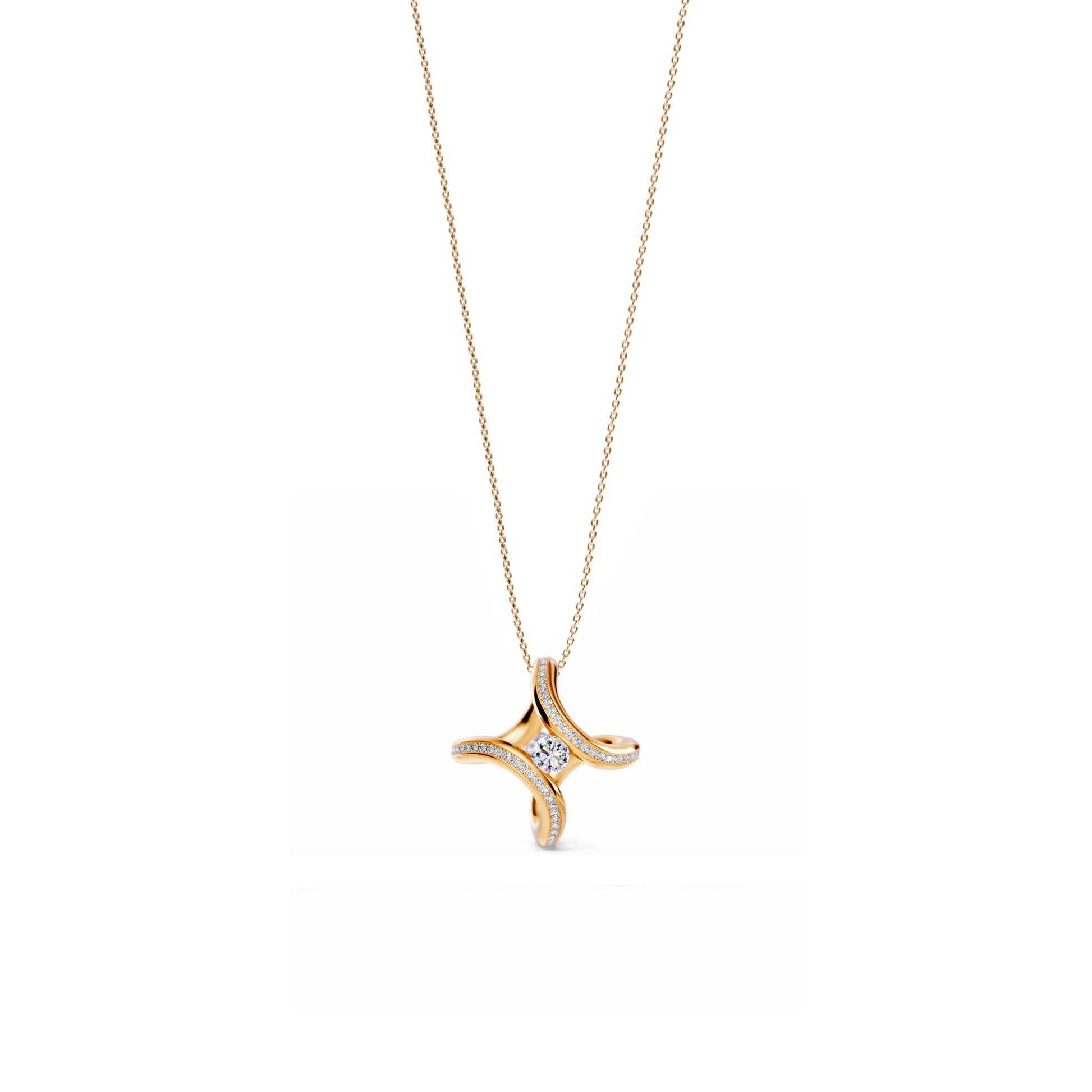 Spannring® Ära Highlights Anhänger von Niessing (N393915-2.2mm-0.15ct-fr)