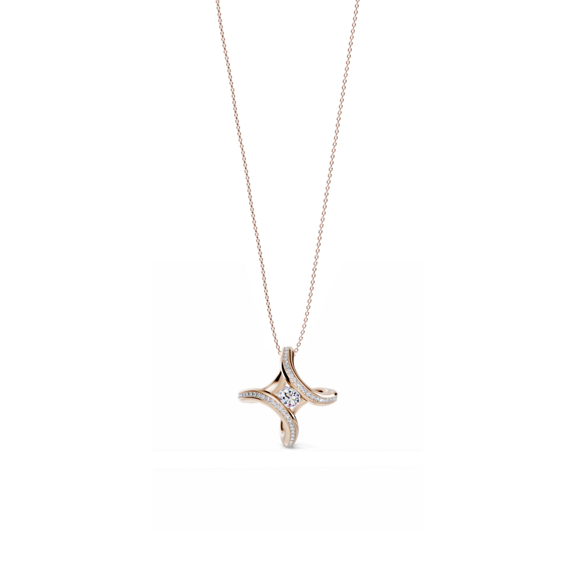 Spannring® Ära Highlights Anhänger von Niessing (N393915-2.2mm-0.15ct-rw)