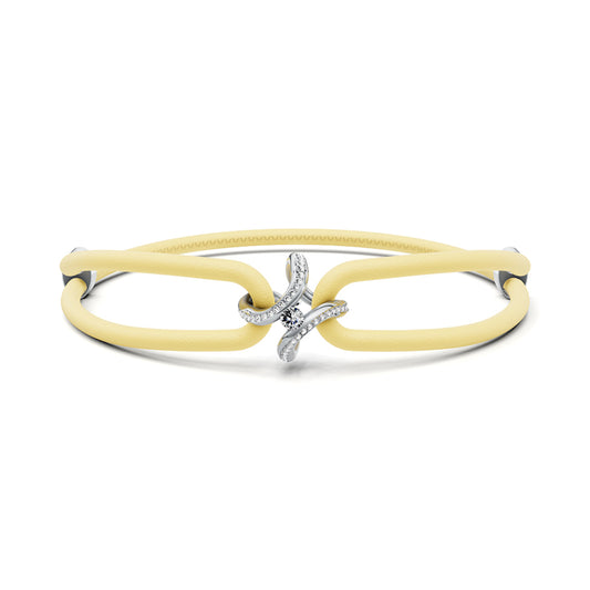 Spannring® Ära Highlights Armband von Niessing (N392915-canary-pt)