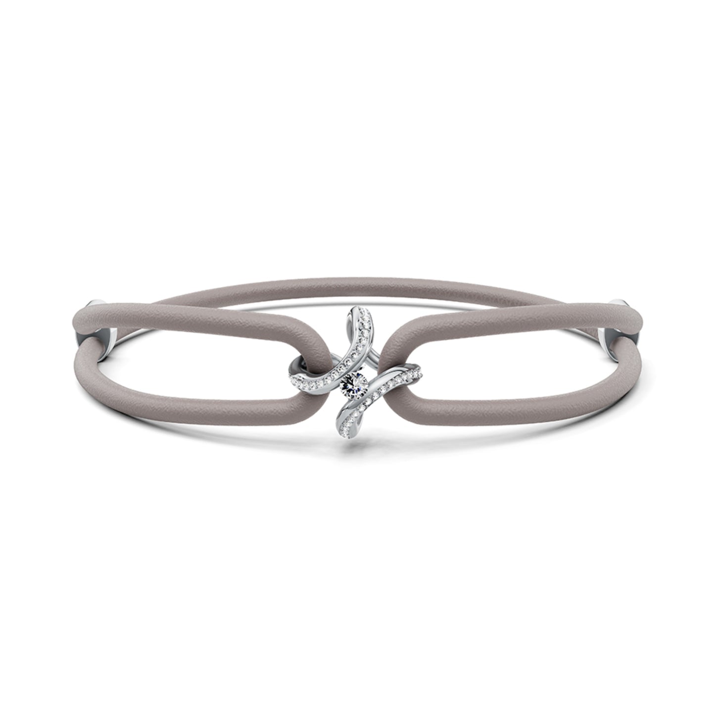 Spannring® Ära Highlights Armband von Niessing (N392915-grau-pt)