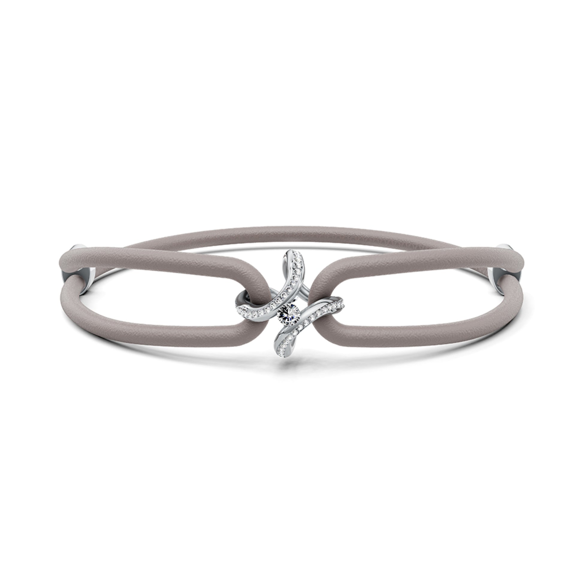 Spannring® Ära Highlights Armband von Niessing (N392915-grau-pt)