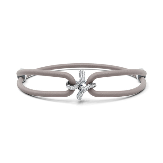 Spannring® Ära Highlights Armband von Niessing (N392915-grau-pt)