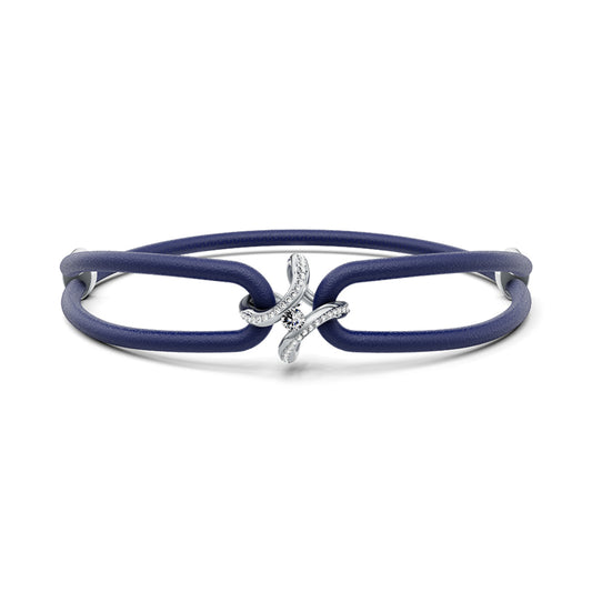 Spannring® Ära Highlights Armband von Niessing (N392915-night-blue-pt)