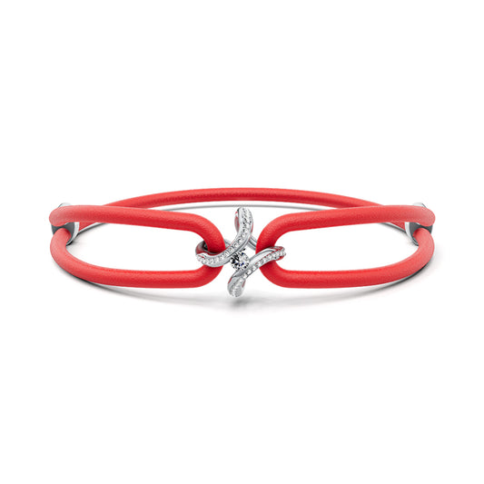 Spannring® Ära Highlights Armband von Niessing (N392915-rot-pt)