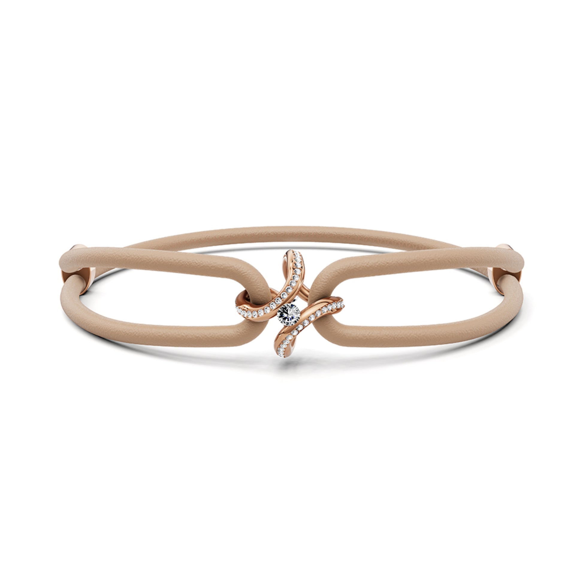 Spannring® Ära Highlights Armband von Niessing (N392915-taupe-cr)