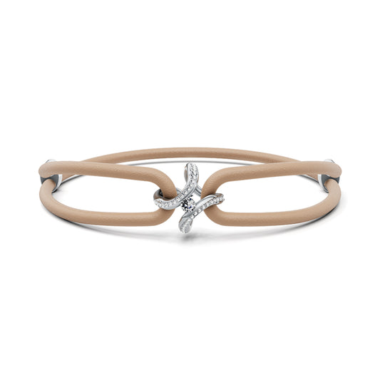 Spannring® Ära Highlights Armband von Niessing (N392915-taupe-pt)