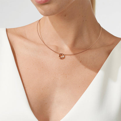 Spannring® Anhänger  von Niessing (N353924-12mm-0.1ct-gloss-cr)