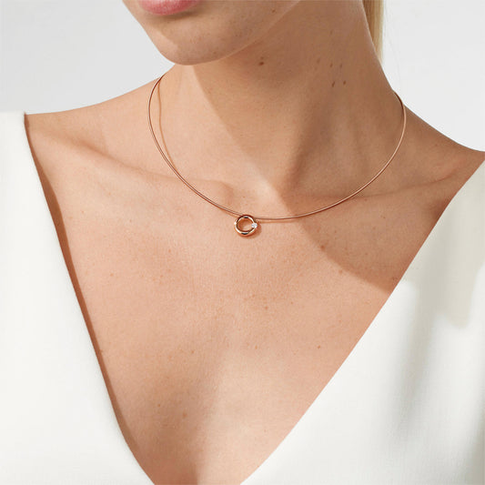 Spannring® Anhänger  von Niessing (N353924-12mm-0.1ct-gloss-cr)