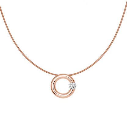 Spannring® Anhänger  von Niessing (N353924-15mm-0.25ct-gloss-cr)