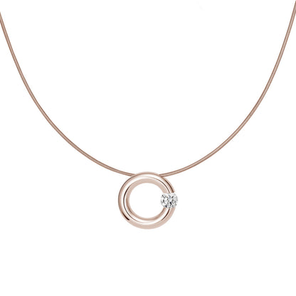 Spannring® Anhänger  • Diamant von Niessing (N353924-15mm-0.25ct-gloss-rw)