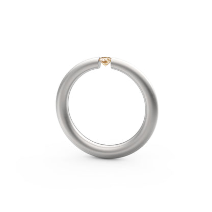 Spannring® Antares , Platin • Diamant von Niessing (N341983-0.12ct-cinnamon-satin-pt)