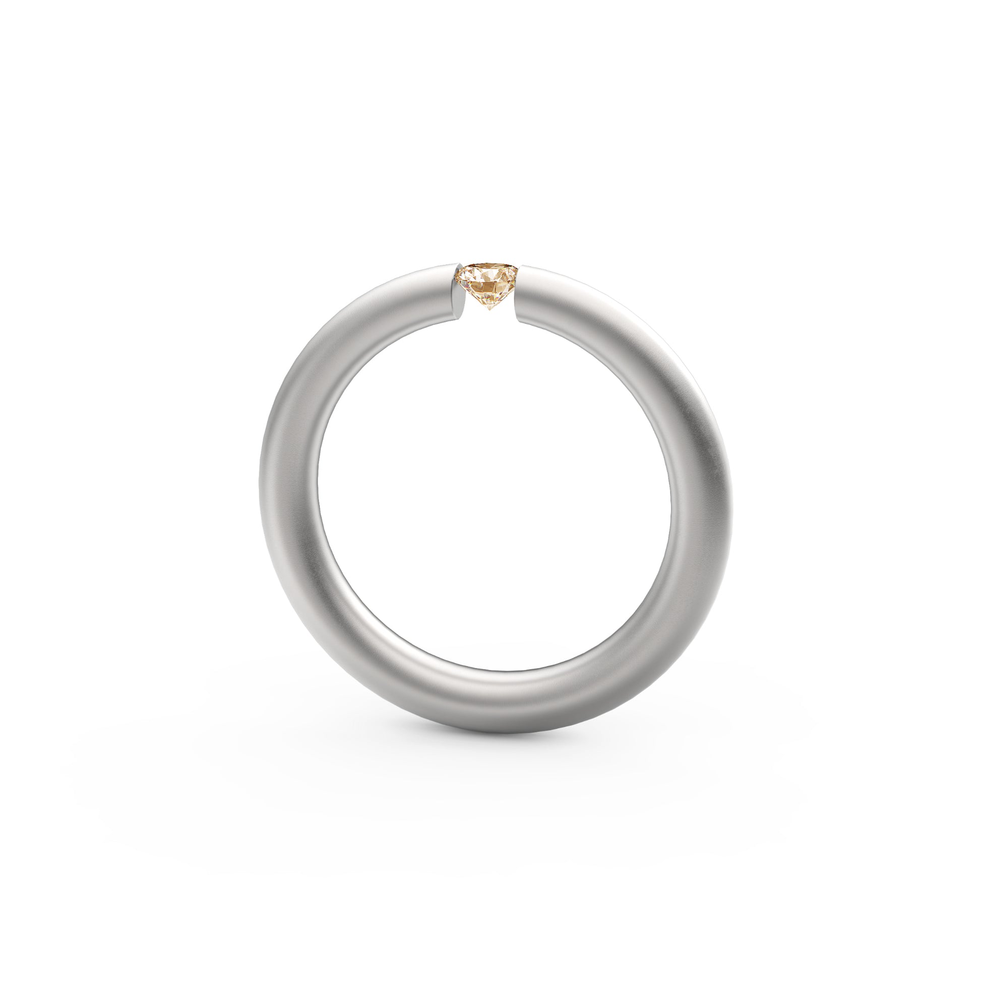 Spannring® Antares , Platin • Diamant von Niessing (N341983-0.16ct-cinnamon-satin-pt)