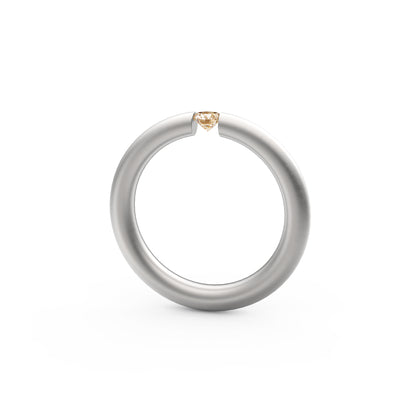Spannring® Antares , Platin • Diamant von Niessing (N341983-0.16ct-cinnamon-satin-pt)