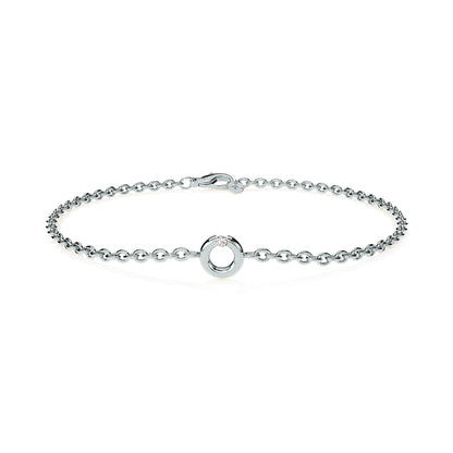 Spannring® Armband, Roségold • Diamant von Niessing (N412924-180mm-0.03ct-pt)