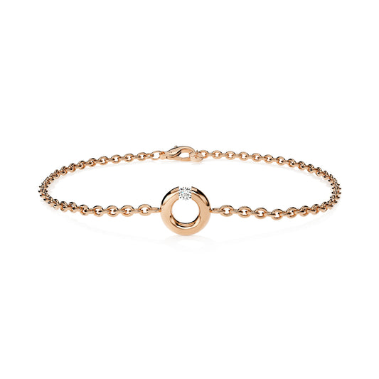 Spannring® Armband, Gelbgold • Diamant von Niessing (N412925-200mm-0.05ct-cr)