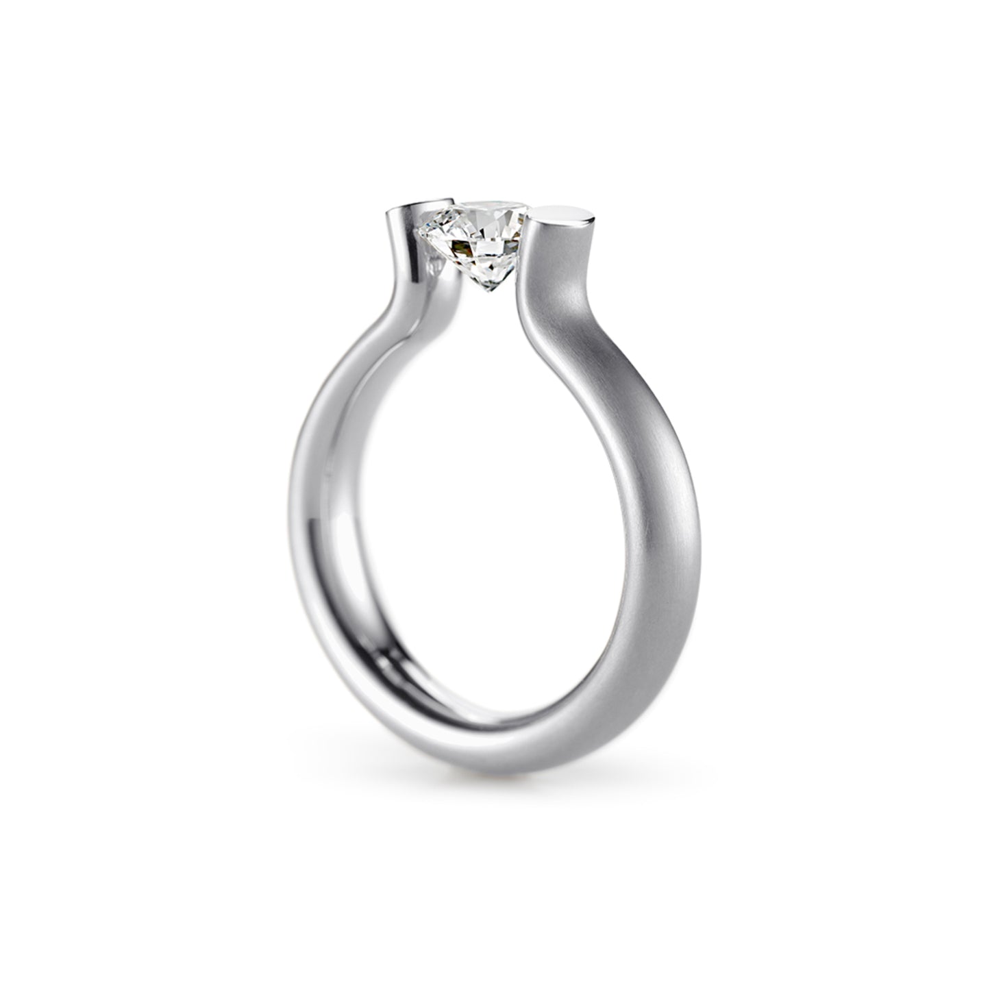 Spannring® Heaven, Platin • Diamant von Niessing (N371994-4mm-1ct-satin-pt)