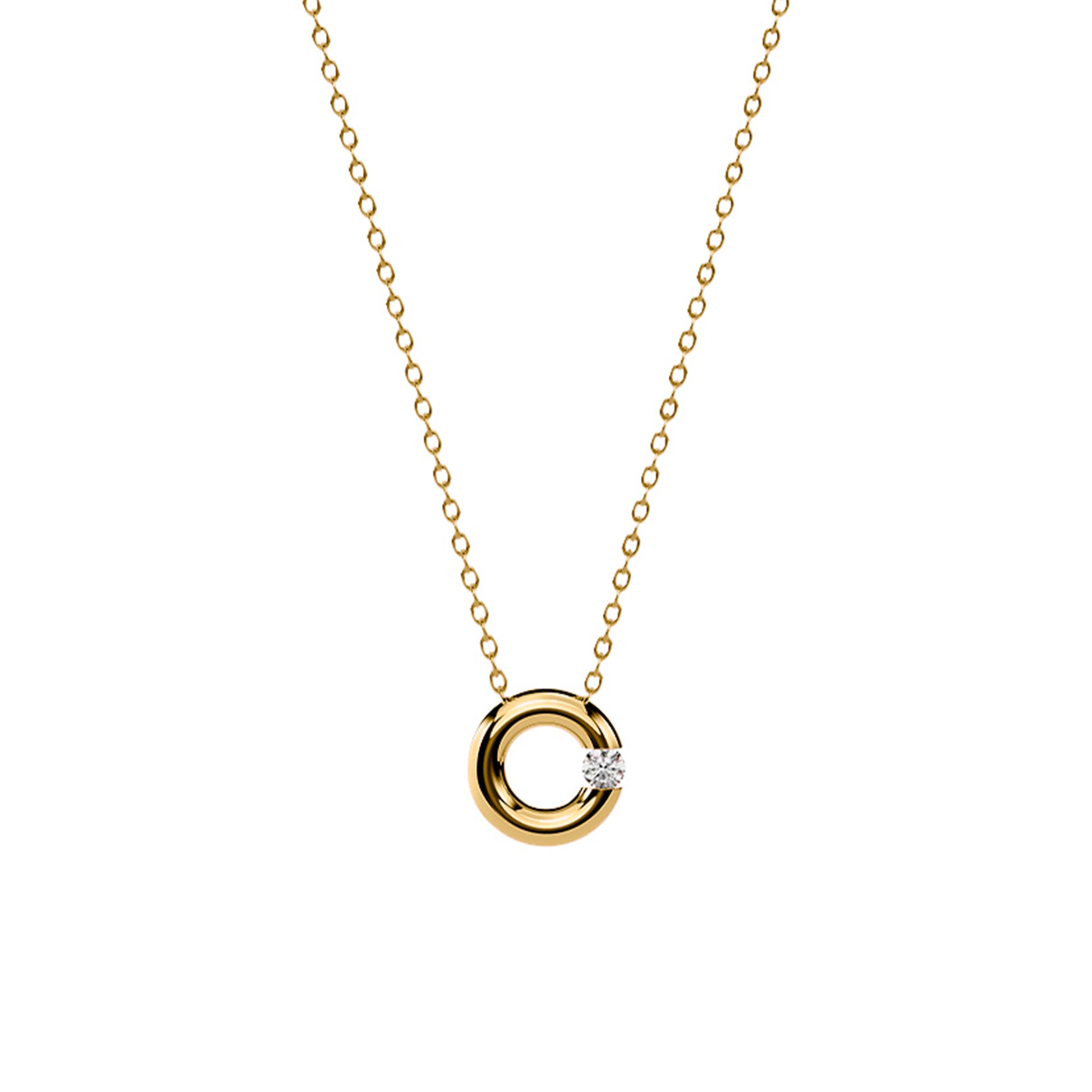 Spannring® Kette von Niessing (N413925-400mm-0.05ct-cy)