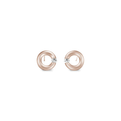 Spannring® Ohrstecker  • Diamant von Niessing (N354924-8mm-0.05ct-satin-rw)