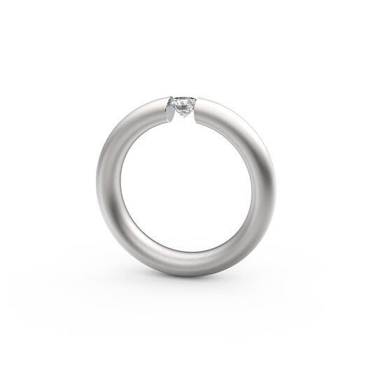 Spannring® Oval , Platin • Diamant von Niessing (N141793-0.25ct-satin-pt)