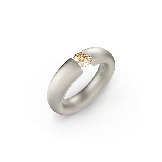 Spannring® Oval  • Diamant von Niessing (N141793-0.5ct-cinnamon-satin-fg)