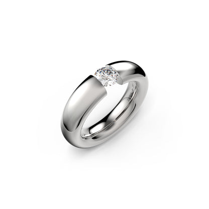 Spannring® Oval , Platin • Diamant von Niessing (N141793-0.5ct-gloss-pt)