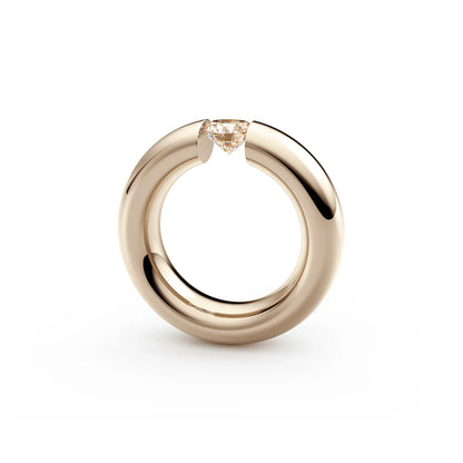 Spannring® Oval  • Diamant von Niessing (N141793-0.7ct-cinnamon-gloss-rw)