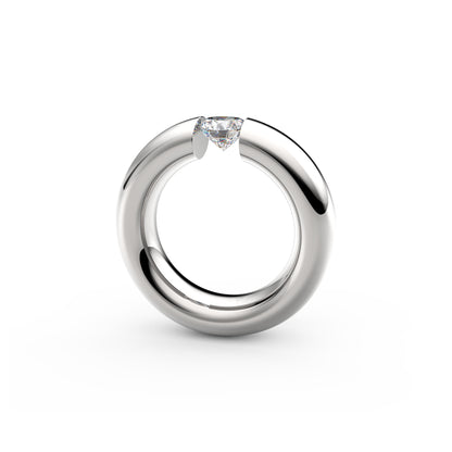 Spannring® Oval , Platin • Diamant von Niessing (N141793-0.7ct-gloss-pt)