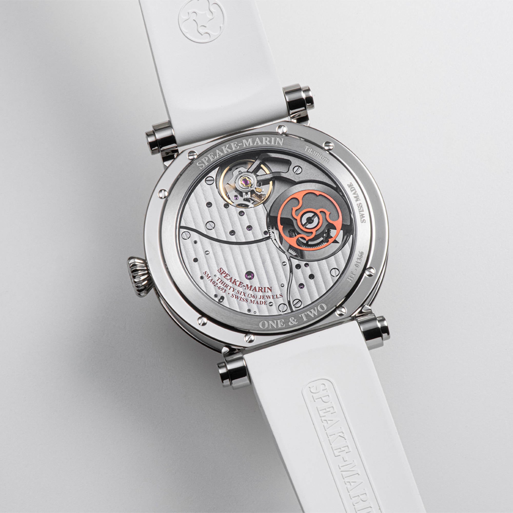 Speake-Marin Dual Time Terracotta (414209020) aus Titan mit Saphir